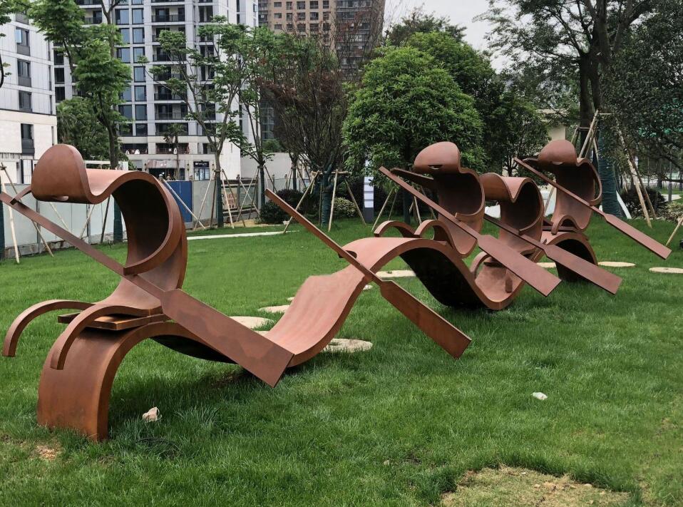 平川锈钢板造型